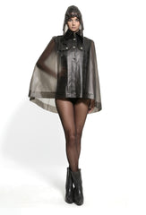 Winter Cape With Removable Wool Lining SG