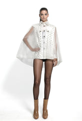 Winter Cape With Removable Wool Lining FW